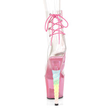 Load image into Gallery viewer, UNICORN-1018C 7 Inch Clear Bubble Gum Pink Tinted Sexy Shoes