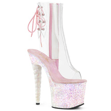 Load image into Gallery viewer, UNICORN-1018C Pleaser 7&quot; Heel Clear Opal Glitter Sexy Shoes