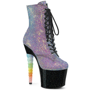 UNICORN-1020G Pleaser 7" Heel Purple Pole Dancing Platforms