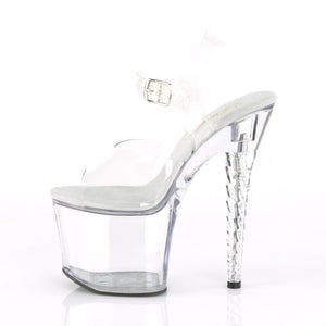 UNICORN-708 Pleaser 7 Inch Heel Clear Pole Dancing Platforms