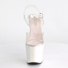 Load image into Gallery viewer, UNICORN-708LG Pleaser 7&quot; Heel Clear Opal Glitter Sexy Shoes