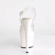 Load image into Gallery viewer, UNICORN-708LG Pleaser 7&quot; Heel Clear Opal Glitter Sexy Shoes