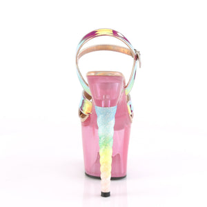 UNICORN-711T 7 Inch Heel Pink Bubble Gum Pink Tint Sexy Shoe