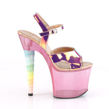 Load image into Gallery viewer, UNICORN-711T 7 Inch Heel Pink Bubble Gum Pink Tint Sexy Shoe