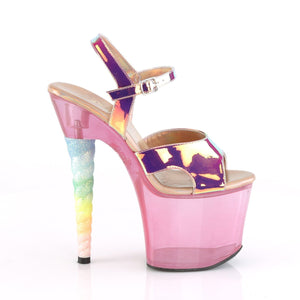 UNICORN-711T 7 Inch Heel Pink Bubble Gum Pink Tint Sexy Shoe