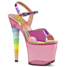 Load image into Gallery viewer, UNICORN-711T 7 Inch Heel Pink Bubble Gum Pink Tint Sexy Shoe