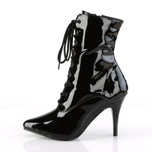 Load image into Gallery viewer, VANITY-1020 Ankle Boots 4&quot; Heel Black Patent Fetish Footwear