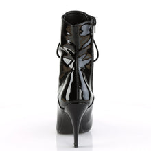 Load image into Gallery viewer, VANITY-1020 Ankle Boots 4&quot; Heel Black Patent Fetish Footwear