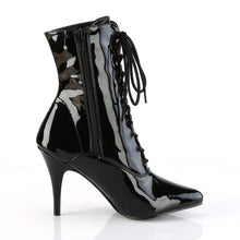 Load image into Gallery viewer, VANITY-1020 Ankle Boots 4&quot; Heel Black Patent Fetish Footwear