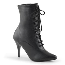 Load image into Gallery viewer, VANITY-1020 Pleaser Ankle Boots 4&quot; Heel Black Fetish Shoes