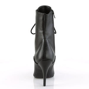 VANITY-1020 Pleaser Ankle Boots 4" Heel Black Fetish Shoes