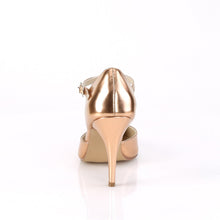 Load image into Gallery viewer, VANITY-415 Shoes 4&quot; Heel Rose Gold Metallic Fetish Footwear