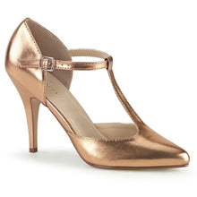 Load image into Gallery viewer, VANITY-415 Shoes 4&quot; Heel Rose Gold Metallic Fetish Footwear