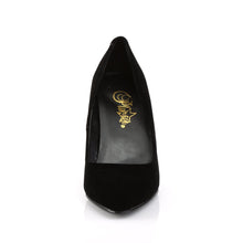 Load image into Gallery viewer, VANITY-420 Pleaser Shoe 4&quot; Heel Black Velvet Fetish Footwear