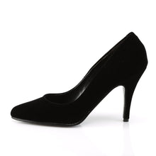 Load image into Gallery viewer, VANITY-420 Pleaser Shoe 4&quot; Heel Black Velvet Fetish Footwear