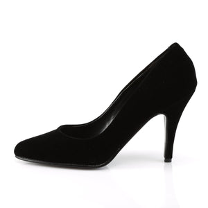 VANITY-420 Pleaser Shoe 4" Heel Black Velvet Fetish Footwear