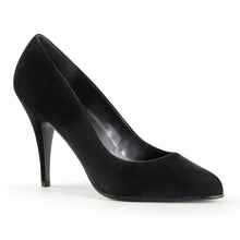 Load image into Gallery viewer, VANITY-420 Pleaser Shoe 4&quot; Heel Black Velvet Fetish Footwear