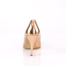 Load image into Gallery viewer, VANITY-420 Shoes 4&quot; Heel Rose Gold Metallic Fetish Footwear