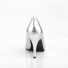 Load image into Gallery viewer, VANITY-420 Pleaser Shoes 4 Inch Heel Silver Fetish Footwear