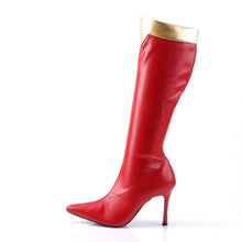 Load image into Gallery viewer, WONDER-130 Funtasma 4 Inch Heel Red Women&#39;s Boots