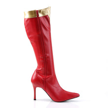 Load image into Gallery viewer, WONDER-130 Funtasma 4 Inch Heel Red Women&#39;s Boots