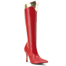 Load image into Gallery viewer, WONDER-130 Funtasma 4 Inch Heel Red Women&#39;s Boots