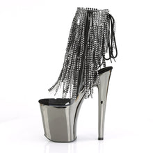 Load image into Gallery viewer, XTREME-1017RSF Pleaser 8&quot; Heel Clear Pewter Strippers Shoes