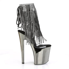 Load image into Gallery viewer, XTREME-1017RSF Pleaser 8&quot; Heel Clear Pewter Strippers Shoes