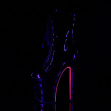 Load image into Gallery viewer, XTREME-1020TT Pleaser 8&quot; Heel Black Hot Pink Strippers Shoes