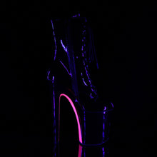 Load image into Gallery viewer, XTREME-1020TT Pleaser 8&quot; Heel Black Hot Pink Strippers Shoes