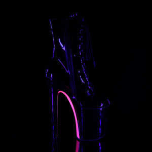 XTREME-1020TT Pleaser 8" Heel Black Hot Pink Strippers Shoes