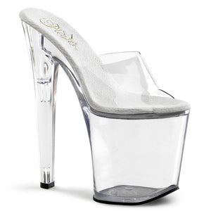 XTREME-801 Pleaser 8" Heel Clear Pole Dancing Platforms Shoe