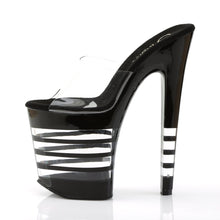 Load image into Gallery viewer, XTREME-801LN 8&quot; Clear and Black Pole Dancer Platforms Shoes