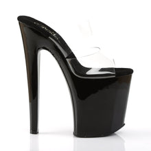 Load image into Gallery viewer, XTREME-802 8&quot; Heel Clear &amp; Black Pole Dancer Platforms Shoes