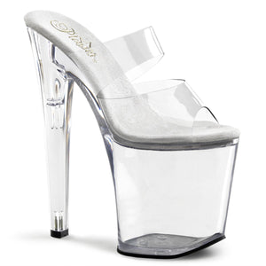 XTREME-802 Pleaser 8" Heel Clear Pole Dancing Platforms Shoe