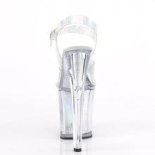 Load image into Gallery viewer, XTREME-808N-CRHM 8&quot; Heel Silver Hologram Strippers Shoes