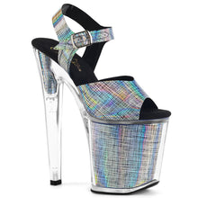 Load image into Gallery viewer, XTREME-808N-CRHM 8&quot; Heel Black Hologram Strippers Shoes