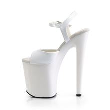 Load image into Gallery viewer, XTREME-809 8&quot; Heel White Patent Pole Dancing Platforms Shoes