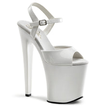 Load image into Gallery viewer, XTREME-809 8&quot; Heel White Patent Pole Dancing Platforms Shoes