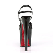 Load image into Gallery viewer, XTREME-809CRS 8&quot; Heel Black &amp; Red Pole Dance Platforms Shoes