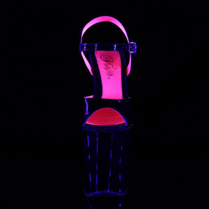 XTREME-809TT 8" Heel Black Pole Dancing Platforms Shoes