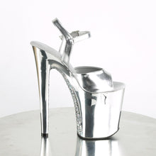 Load image into Gallery viewer, XTREME-809TTG 8 Inch Heel Silver Pole Dancing Platforms Shoe