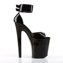 Load image into Gallery viewer, XTREME-875 8&quot; Heel Black Patent Pole Dancing Platforms Shoes